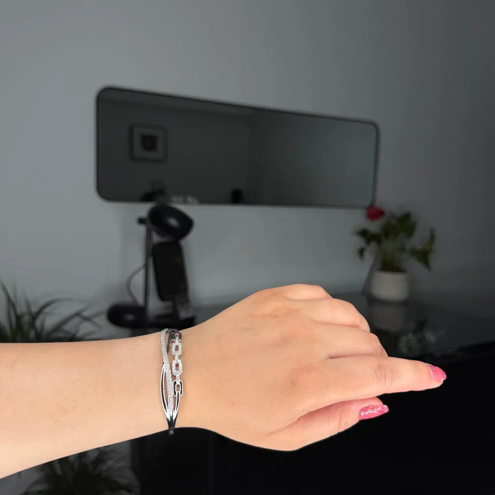 Kadın Çelik Bileklik & Gümüş Rengi BLK012-2